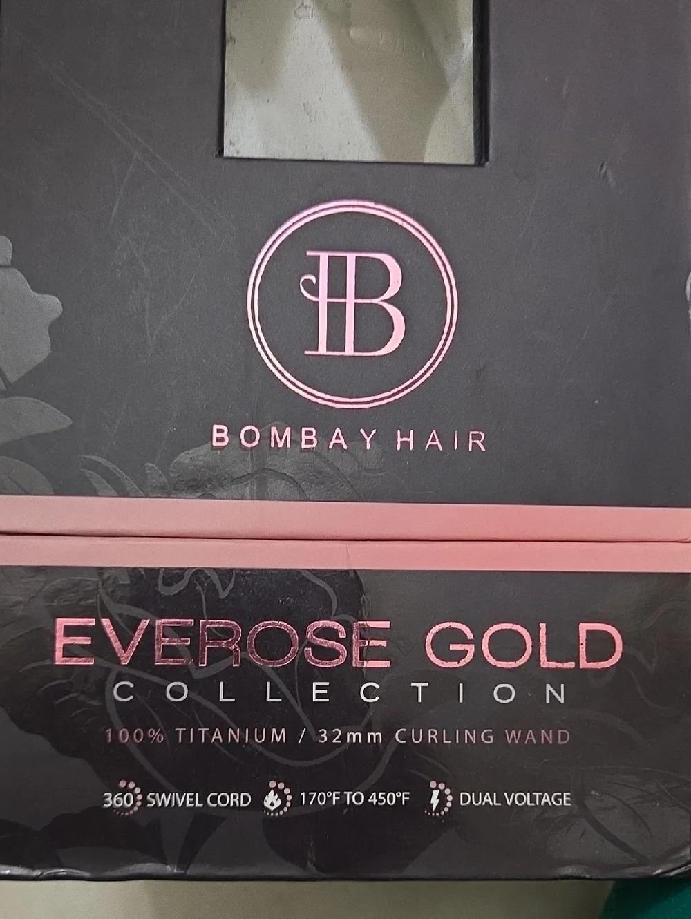 Bombay Everose Gold Curling Wand - Pink and Rose Gold